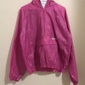Retro pink windbreaker